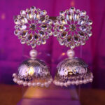 Jhumka with pearls
